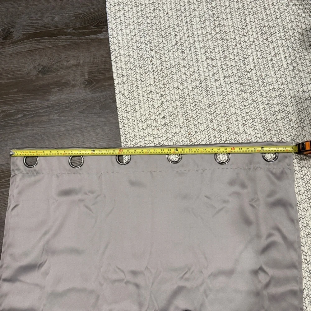 Set of 2 Sun Zero Grey Blackout Curtains
